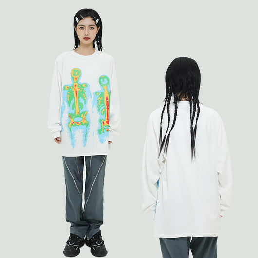 Camiseta Manga Larga con Diseño Sofisticado para Mujer