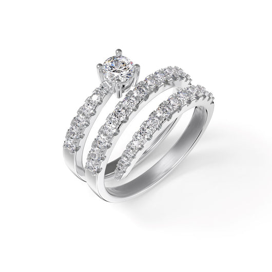 Anillo de Plata 925 Diseño Espiral con Circonia Cúbica - Estilo Personalizado - Image 4