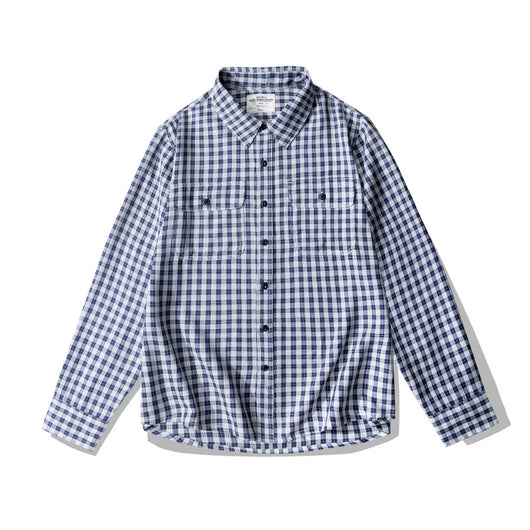 Camisa de Cuadros Retro Clásica de Manga Larga - Image 4
