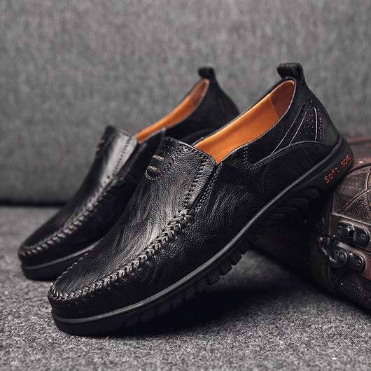 Zapatos de Cuero Casual Estilo Coreano para Hombre - Image 24