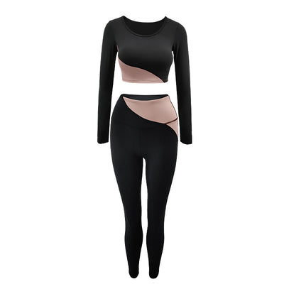 Conjunto de Yoga Manga Larga para Mujer con Soporte de Pecho - Image 4