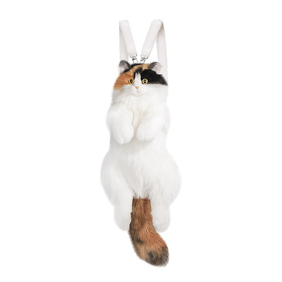 Mochila Peluche Gato con Tres Flores - Juguete Suave de Simulación - Image 8
