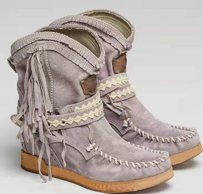 Botas Cortas de Moda con Borlas - Image 7