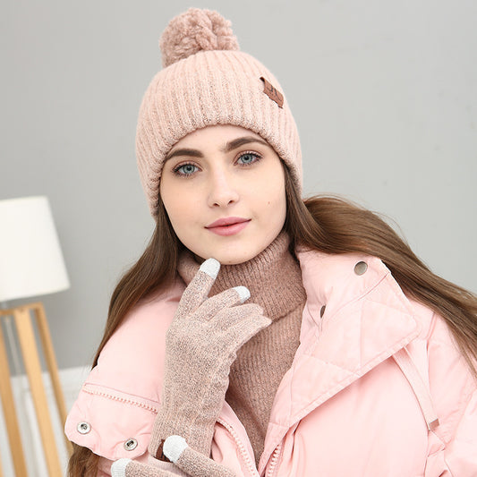 Gorro Bufanda Tejida Térmica 2 en 1