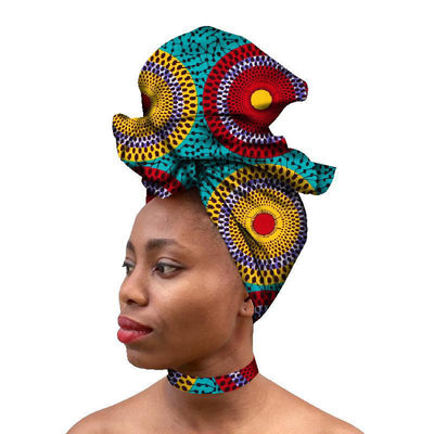 Conjunto de Cuello y Bufanda Africana Exótica - Image 13