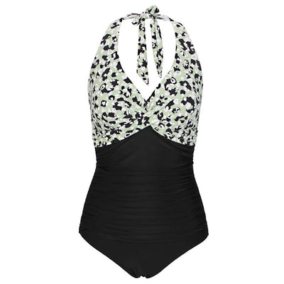 Traje de Baño Enterizo con Escote en V, Pliegues y Espalda Abierta para Mujer - Image 15