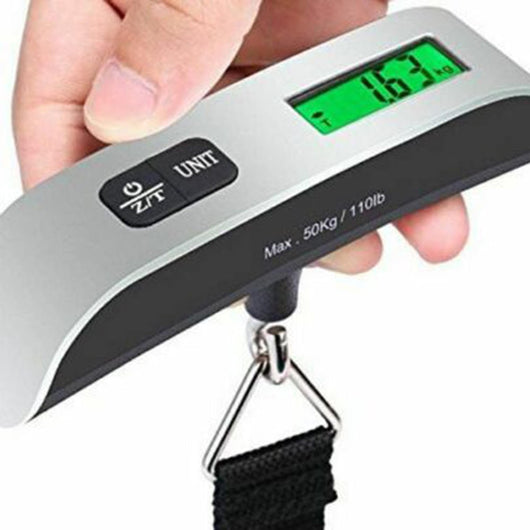 Báscula Electrónica Portátil T con Pantalla Iluminada - 50kg/10g