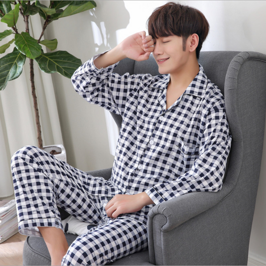 Pijama de Algodón Tejido para Hombre - Conjunto de Descanso - Image 11