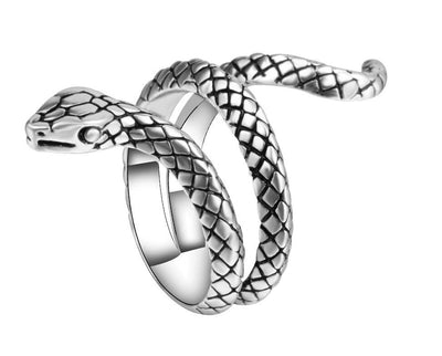 Anillo Ajustable Espíritu Serpiente Punk Retro con Apertura Estereoscópica - Image 8