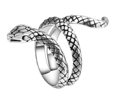 Anillo Ajustable Espíritu Serpiente Punk Retro con Apertura Estereoscópica - Image 8