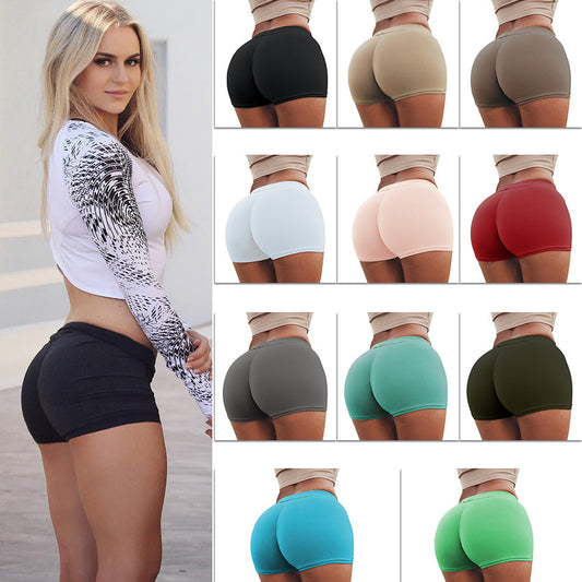 Shorts Deportivos Cintura Alta Seamless con Efecto Push Up