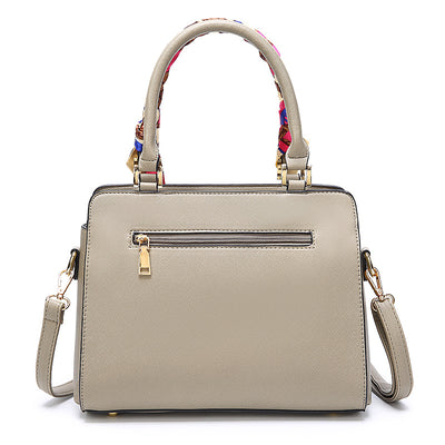 Bolsa Kelly Portátil con Patrón Cruzado para Mujer - Image 4