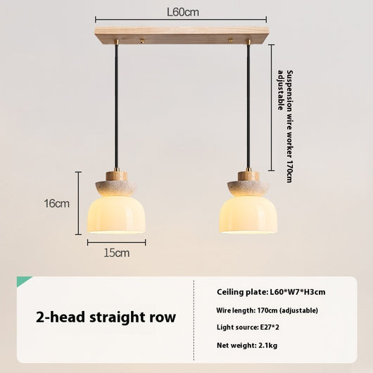 Lámpara de Mesita Estilo Japonés Minimalista en Madera Natural - Image 7