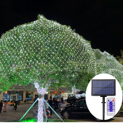 Luces Cascada Navideñas con Energía Solar - Image 8