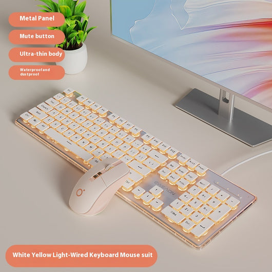 Kit Teclado y Ratón Inalámbrico Mecánico Bluetooth - Diseño Elegante para Oficina - Image 13