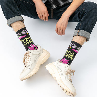Calcetines Medianos para Hombre con Combinación de Colores - Image 13