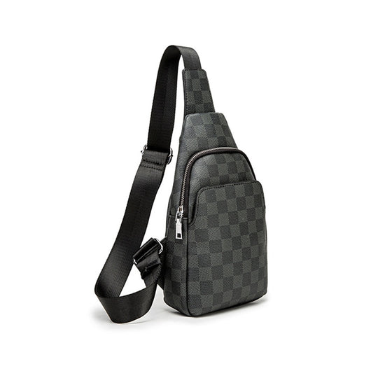 Bolsa Bandolera Cuadros para Hombre - Mochila de Pecho y Maletín