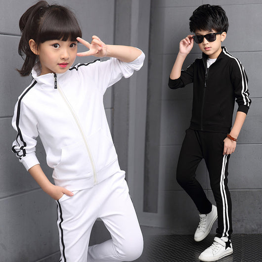 Conjunto Deportivo Blanco para Hombre y Niña - Image 2