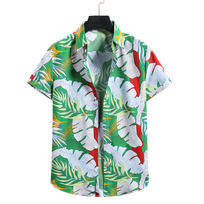 Camisas Hawaianas Estampadas para Hombre - Diseño Floral Moderno - Image 4