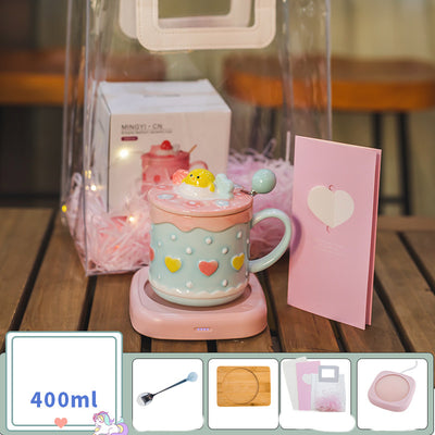 Taza de Café con Tapa, Cuchara y Caja de Regalo - Image 5