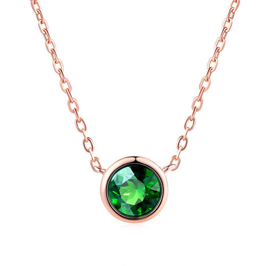 Collar para Mujer Estilo Minimalista con Colgante de Circonita Cúbica en Oro Rosa - Image 16