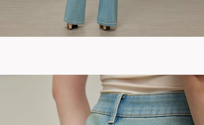 Pantalones Skinny Talle Alto Acampanados Mujer - Colores Claros Primavera Verano - Image 22