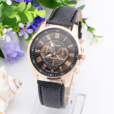 Reloj Geneva Retro de Tres Esferas - Unisex Cuarzo Tendencia - Image 4