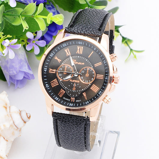 Reloj Geneva Retro de Tres Esferas - Unisex Cuarzo Tendencia - Image 4