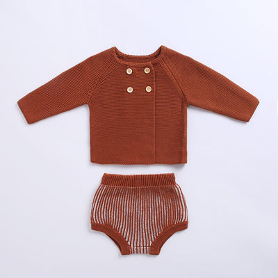 Conjunto de Dos Piezas de Suéter Tejido para Bebé - Image 9