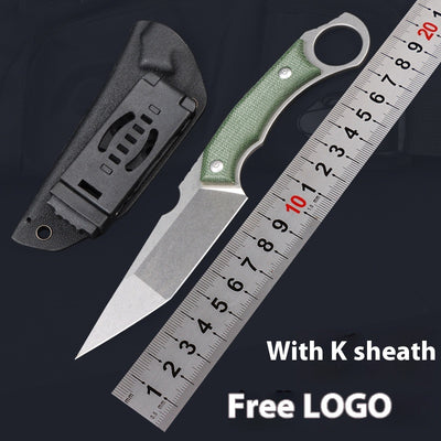 Cuchillo Táctico de Supervivencia Exterior con Hoja Recta