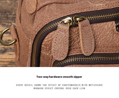 Mochila de Cuero para Hombre - Backpack de Gran Capacidad para Viajes - Image 10