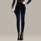 Pantalones de Terciopelo Dorado Cintura Alta Talla Grande Stretch Cálido
