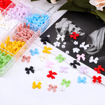 Set de Adornos Navideños de Resina con Lazos y Moños Mixtos - Image 3