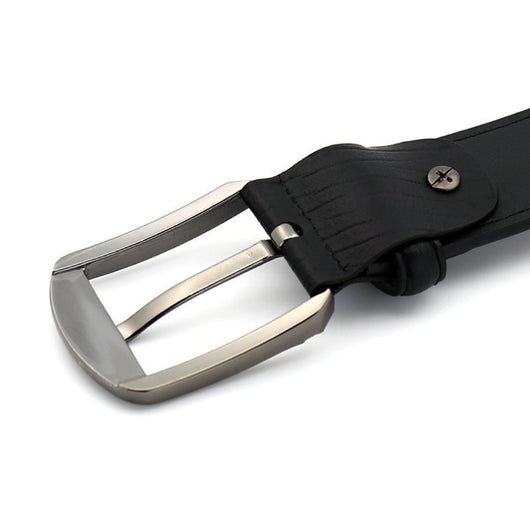 Cinturón de Cuero para Hombre con Hebilla de Pasador - Image 9