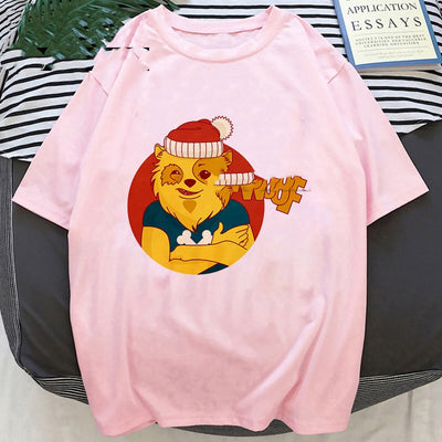Playera Navideña con Estampado de Papá Noel y Reno - Image 44