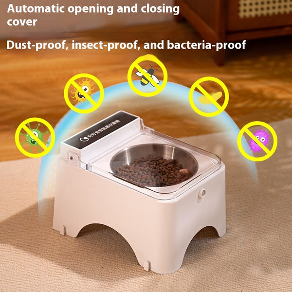 Comedero Automático para Gatos con Tapa de Apertura Inteligente