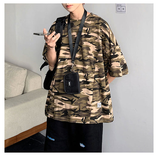 Playera Camuflaje de Manga Corta para Hombre - Estilo Verano - Image 6