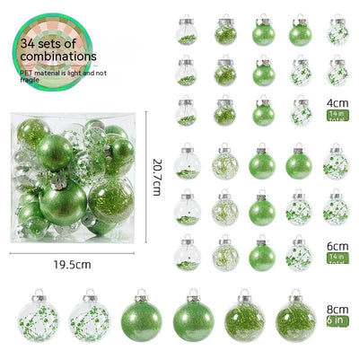 Set de 34 Esferas Navideñas Transparentes de Boca Ancha - Image 7