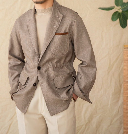 Blazer Retro Slim Sin Planchado - Elegancia Vintage Sin Esfuerzo - Image 9