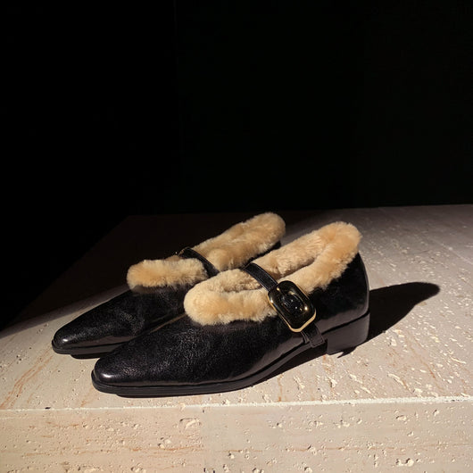 Zapatos Mujer con Correa al Tobillo en Piel de Oveja - Image 7