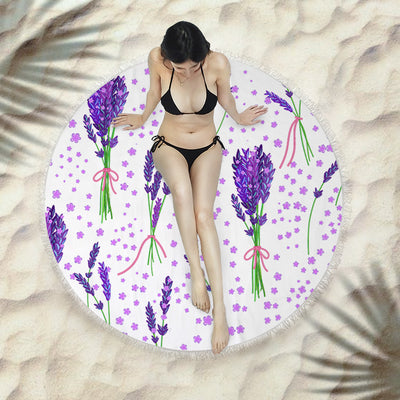 Toalla Redonda de Playa con Flecos Premium - Image 34