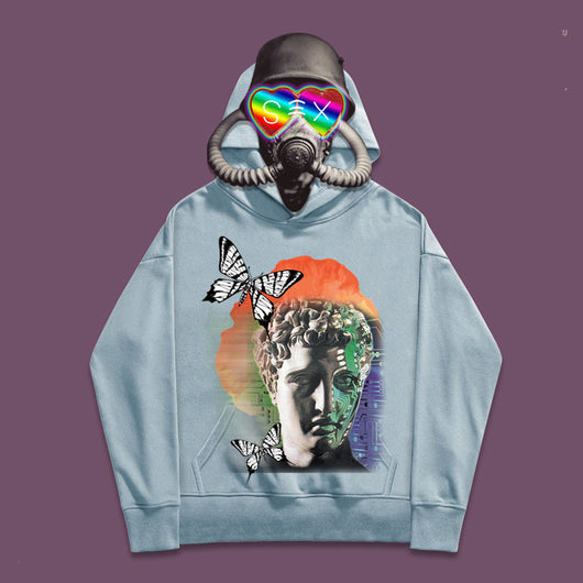 Sudadera con Capucha de Algodón Estampado Mariposas - Image 25