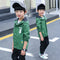 Abrigo Tipo Trench Infantil con Estampado de Letras