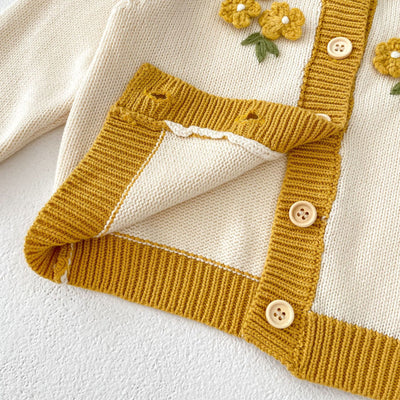 Abrigo Tejido en Crochet 3D para Niñas - Image 8