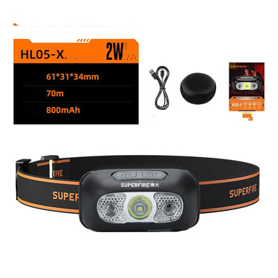 Linterna Frontal LED Recargable USB con Sensor de Movimiento - Image 5