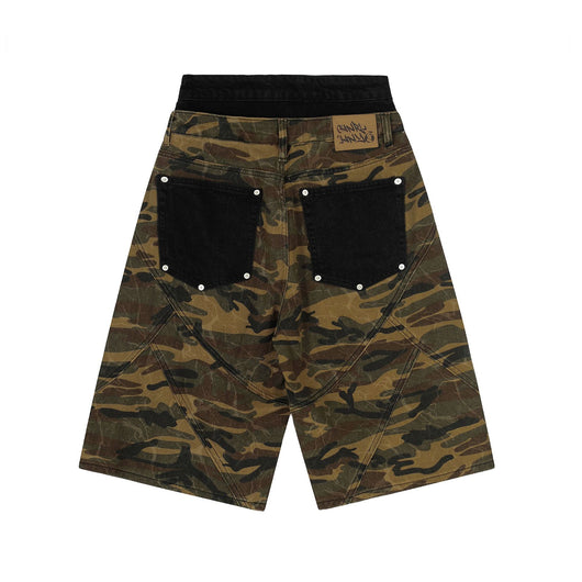 Shorts Cómodos Camuflaje Unisex Corte Relajado - Image 15