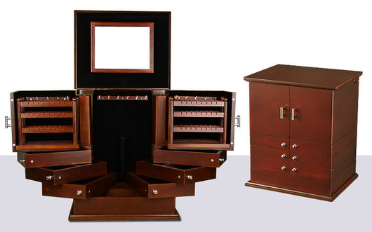 Joyero de Madera Multicapa Estilo Europeo Retro Gran Capacidad - Image 6