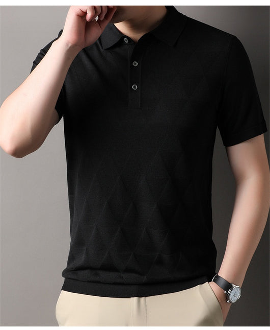 Camiseta Manga Corta Hombre Ice Silk Transpirable Secado Rápido - Image 25