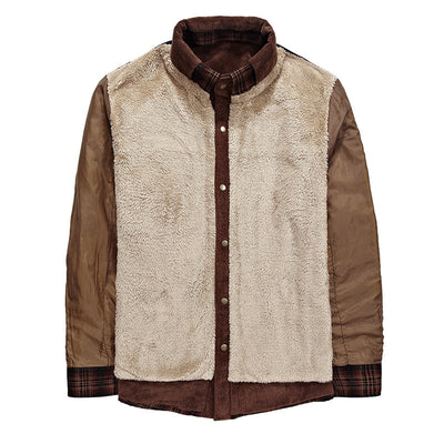 Chaqueta de Invierno para Hombre Acolchada Térmica Algodón Puro a Cuadros - Image 4