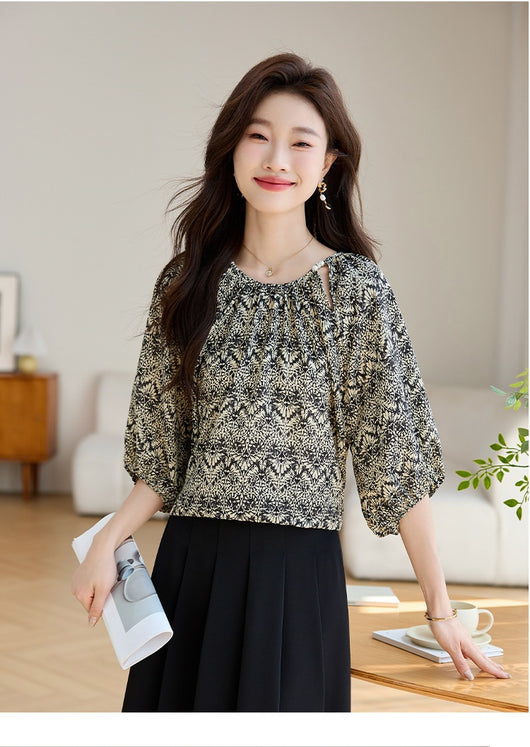 Blusa Suelta Reductora de Manga 3/4 para Mujer - Image 26